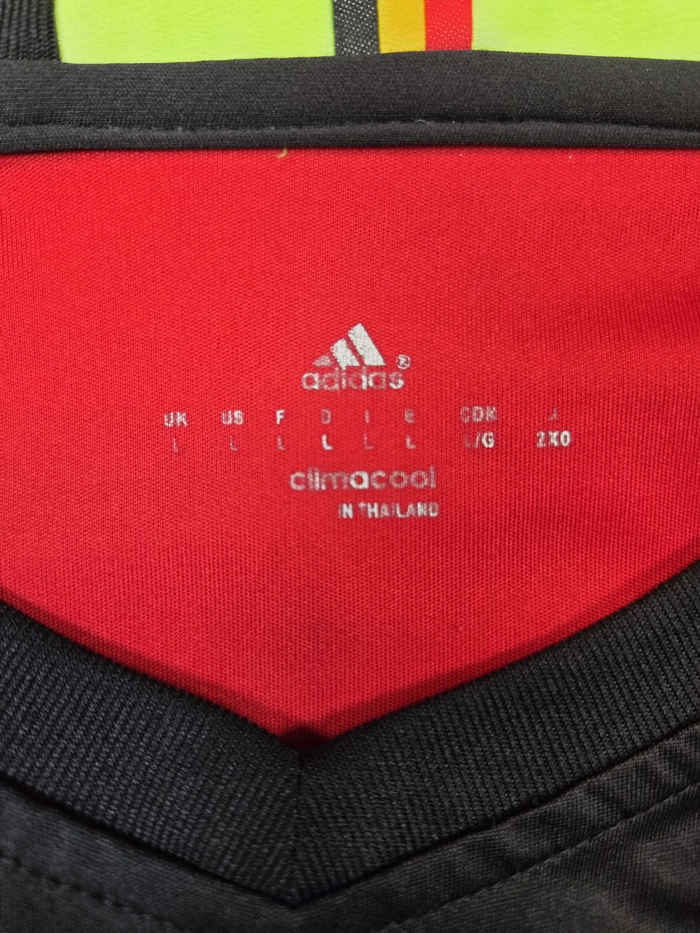 Adidas Belgium Soccer Jersey Mens Large Red #9 Lukaku